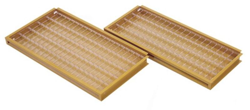 Glasklar smådelsask för Lagerhylla 