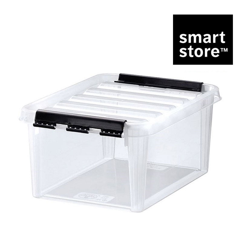 Plastlåda med lock SMARTSTORE Classic