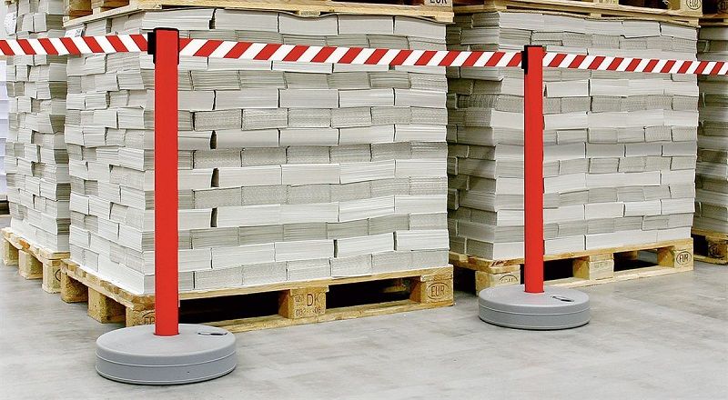 Avspärrningsband med stolpe Melinda