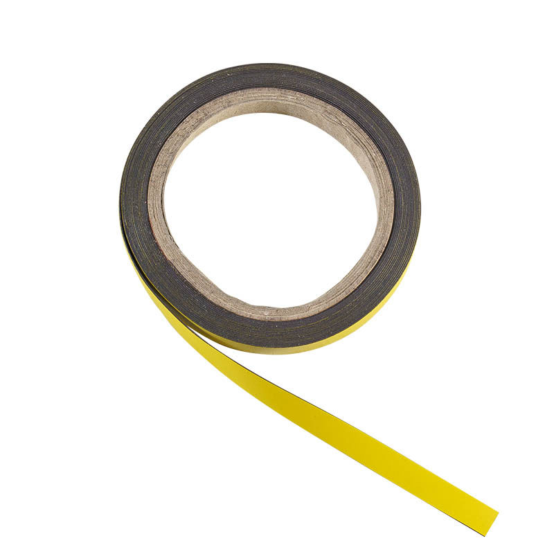 Magnetband, BxL 10 mm x 5 m, gul, 5 st/fp