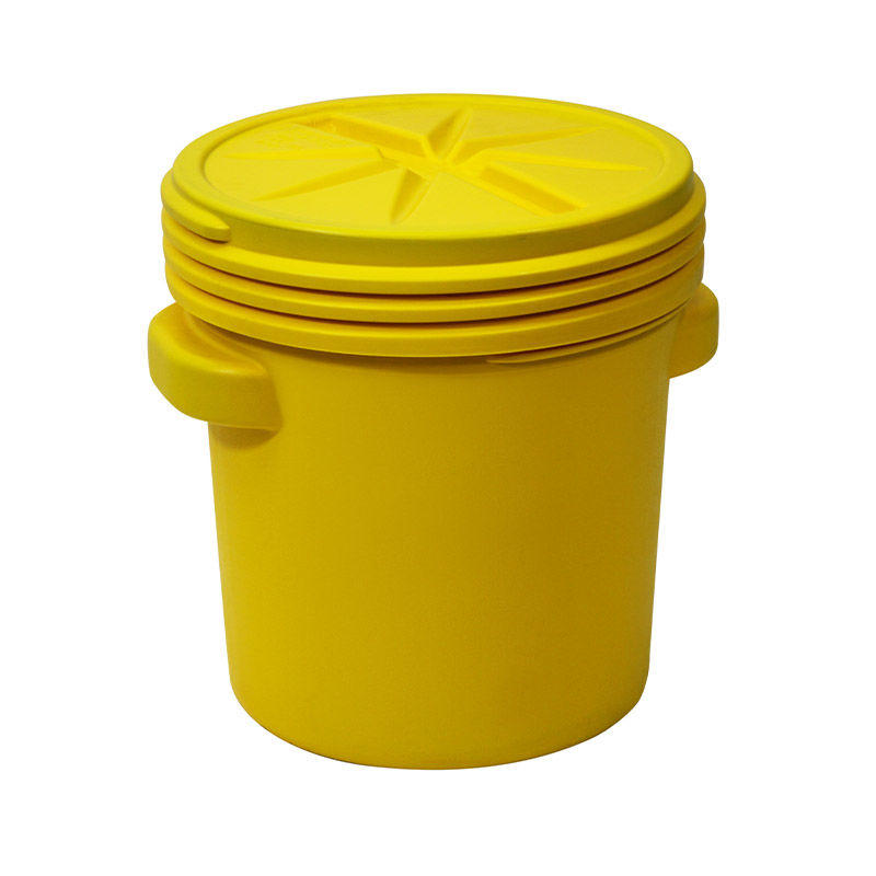 Spillkit i säkerhetstunna, 75-liter, kem, gul