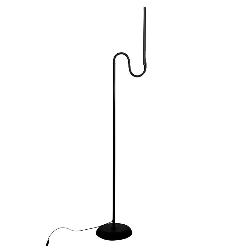 Golvlampa LED Egon, dimbar, 7 W, svart